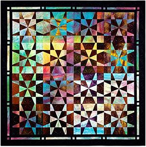 Op-Art Kaleidoscope Quilts, Template-free Technique