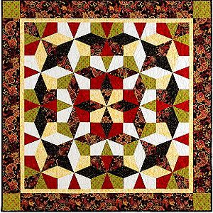 Kaleidoscope Puzzle Quilts, Template-free Technique